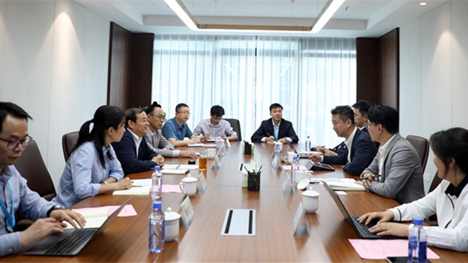 阿里云副总裁程璟给一行来乐动平台app官网_乐动（中国）集团考察交流